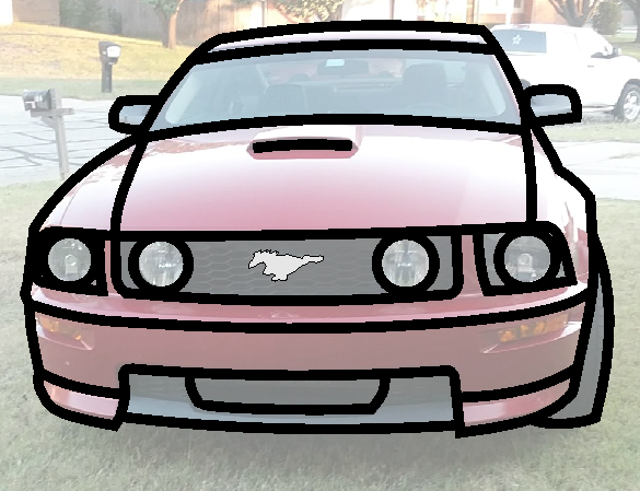 Mustang Front View