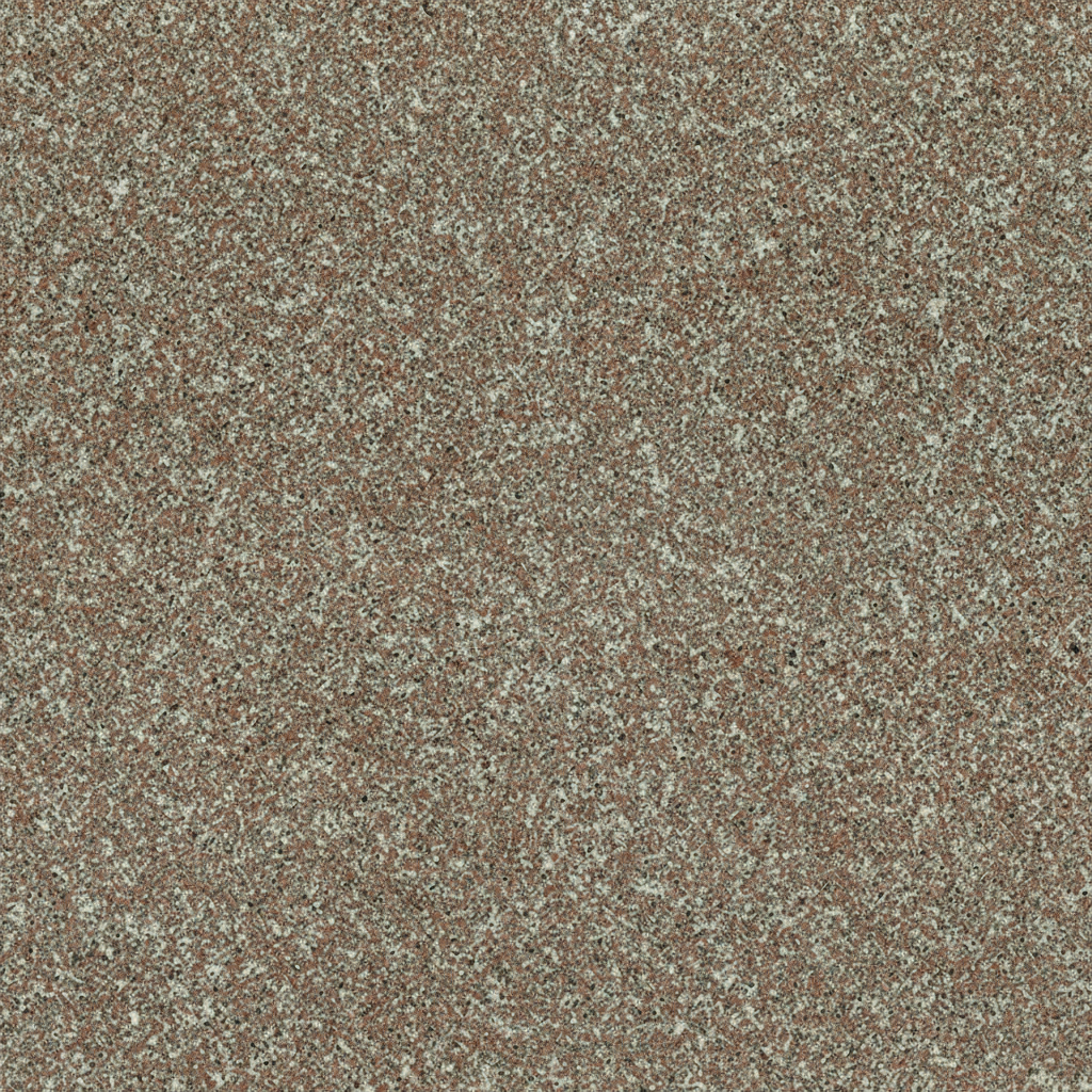 A close-up, uniform texture of red granite, showing fine speckles of reddish-brown, gray, white, and black minerals. This realistic stone surface is suitable for memorial backgrounds or decorative uses.