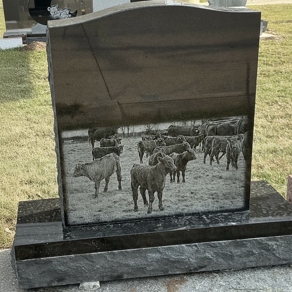 #187 SINGLE SERP W/ COW ETCHING