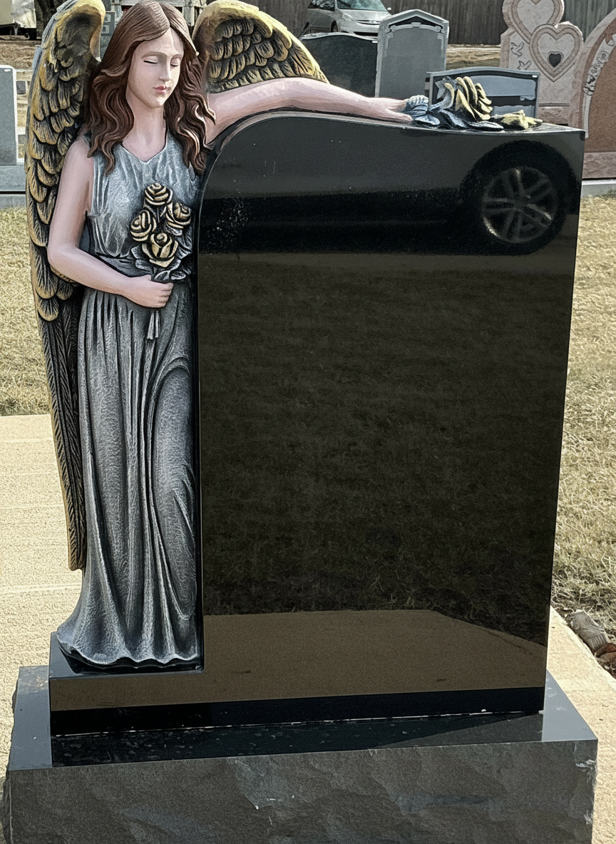 #191 SINGLE CUSTOM W/ ANGEL CARVING